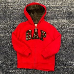 GAP Boys Faux Sherpa Lined Sweatshirt